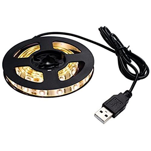 Kaito Denshi(海渡電子) USB LEDテープライト 防水 昼白色 1チップ (白ベース) 1.5m DC5V
