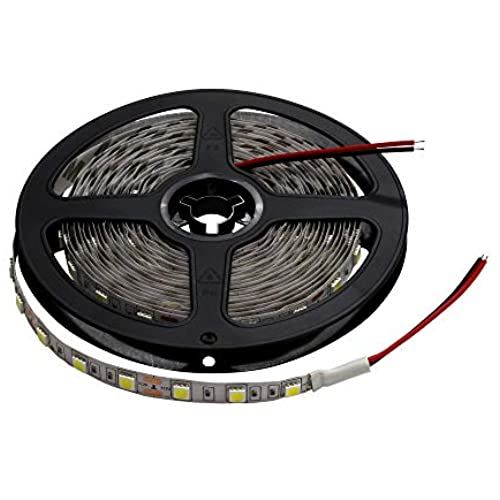 LEDテープライト 12V 非防水 3チップ 5メール 両端子 (緑色/白ベース)