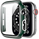 アップルウォッチ カバー apple watch ケース 【高級仕様】 保護 Pellforia グリーン 緑 × 銀 シルバー 44mm 6 se 5 4(2)