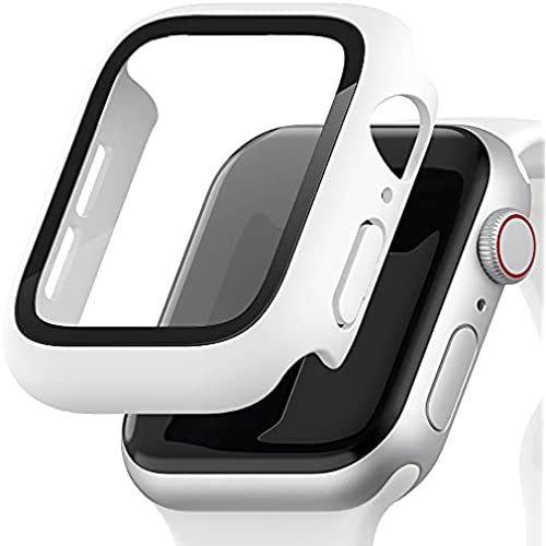 Sinjimoru アップルウォッチ用フルカバーケース、Applewatch 4/5/6/SE 40・44mm 対応 強化ガラス ケース 一体型 液晶全面保護 ワイヤレス充電可能 なAppleスマートウォッチ ... Sinjimoru アップルウォッチ用フルカバーケース、Applewatch 4/5/6/SE 40・44mm 対応 強化ガラス ケース 一体型 液晶全面保護 ワイヤレス充電可能 なAppleスマートウォッチ ...