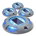 Siedinlar センサーライト 屋外 ソーラーライト 屋外 防水 埋め込み式 LED 金属製 ガーデン 駐車場 デッキライト 玄関 階段 足元 芝生 園芸 光センサー 夜間自動点灯 太陽光発電 おしゃれ ブルー光