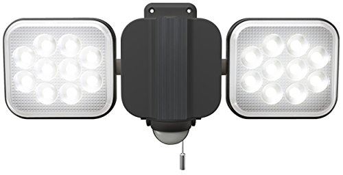ムサシ RITEX フリーアーム式LEDセンサーライト(12W×2灯) 「コンセント式」 防雨型 LED-AC2024 単品