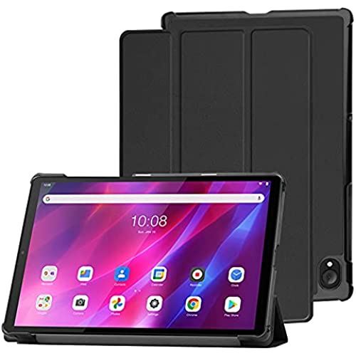 【保護フィルム2枚おまけ】 Mutucu 2021年発売Lenovo Tab K10 (ZA8N0027JP/ZA8R0054JP) 三つ折りケース オートスリープ機能 Tab K10 ...