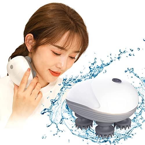 DROIMA頭皮マッサージ器 IPX7防水 ヘッドマッサージャー クリスマスプレゼント 頭皮ブラシ ヘッドスパ 頭皮ケア 頭皮マッサージ器 振動機能ありヘッドマッサージ 3Dブラシ 乾湿両用 お風呂 1500mAh大容量 ...のサムネイル