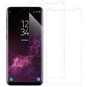 [2枚入り] LOOF Galaxy S9 / SC-02K / SCV38 用 保護フィルム 簡単貼り付け 画面保護 ソフトフィルム 気泡なし 傷防止 割れ防止 フィルム 耐衝撃 衝撃吸収 高感度 高透過率 保護シート クリア仕様