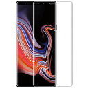 For Galaxy Note9 ガラスフィルム ギャラクシー Note9 3D曲面保護フィルム 全面吸着 硬度9H 飛散防止 指紋防止 貼り付け簡単 強化ガラス液晶保護フィルム クリア