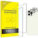 JEDirect iPhone12 Pro 保護フィルム+カメラフィルム 6.1インチ強化ガラスフィルム（iPhone 12に非対応）+レンズフィルム 2枚+2枚セット