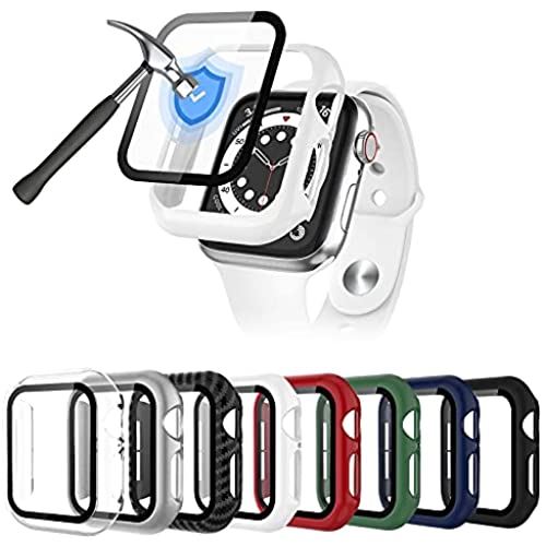 Wiki VALLEY Apple Watch用保護ケース 42mm Series3/2/1用 ケース 超薄型PC素材 強化ガラスフィルム保護カバー 3D全面保護カバー 傷防止 耐衝撃アップルウォッチカバー【8パック】