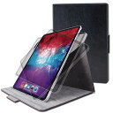 エレコム iPad Pro 12.9 (第4世代/2020年) フラップケース ソフトレザー 360度回転 ブラック TB-A20PL360BK フラップケース...