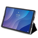 エレコム Lenovo Tab M10 HD(2nd Gen) フラップカバー ソフトレザー 2アングル ブラック