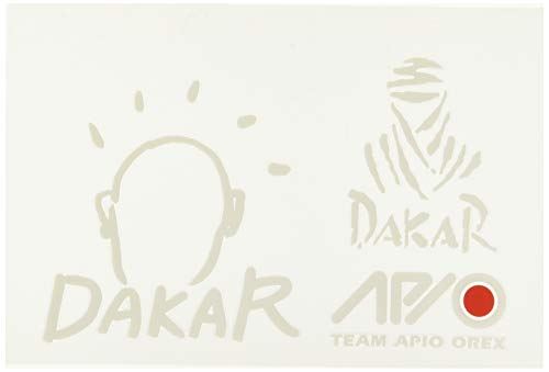 APIO(アピオ)ステッカーTEAM APIO パリダカ(文字転写式 サイズ:100mm x150mm)白文字 4134-1W 4134-1W