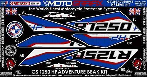 楽天MOAセレクトMOTOGRAFIX（モトグラフィックス） BEAK PROTECTION KIT BMW R1250GS Adventure（19-） （Rallye HP Special Edition） ホワイトwithブラック、レッド、ブルー&メタリックシルバー MT-BB003HP