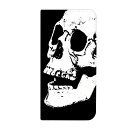 iPhone 12 Pro ケース 手帳型 ベルトなし Skull ドクロ スカル C (489) NB-0290-C/iPhone 12 Pro