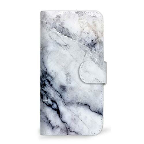 arrows Be4 F-41A ケース 手帳型 大理石 マーブル ストーン 石 ホワイト (494) SC-0297-WH/F-41A