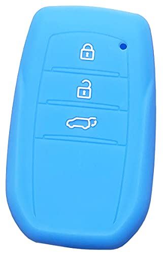 【IKT】トヨタ車用 スマートキー用シリコンカバー ライトブルー / 新型ハリアー 80系(2020〜) / ヤリスクロス / など 【IKT】トヨタ車用 スマートキー用シリコンカバー ライトブルー / 新型ハリアー 80系(2020〜) / ヤリスクロス / など