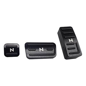 N-BOX N-VAN N-WGN N-ONE アルミペダルカバー アクセル ブレーキ パーキング はめ込み式 工具不要 カーパーツ 内装 アクセサリー 専用パーツ (ブラック/3点セット)