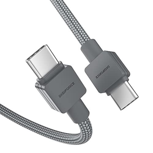 DIGIFORCE USB-C to usb-c P[u Type C IX PDΉP[u 100W y3dҍ̍ϋviCfށz[d f[^] for MacBook^iPad Gray