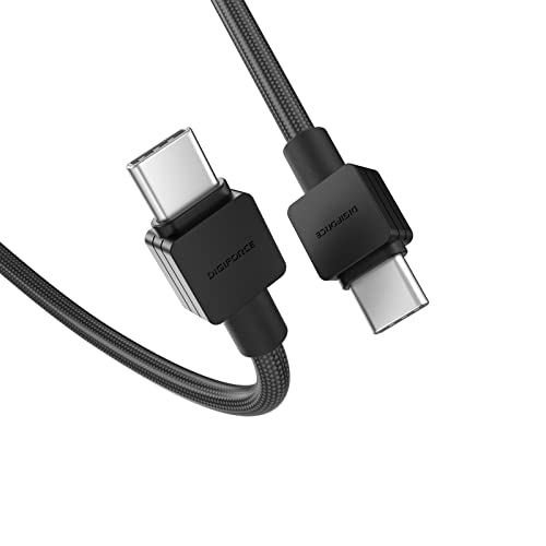 DIGIFORCE USB-C to usb-c P[u Type C IX PDΉP[u 100W y3dҍ̍ϋviCfށz[d f[^] for MacBook^iPad Black