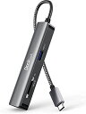 USB C ハブ アダプター Dockteck 5-in-1 Type C ハブ 4K@60Hz HDMIポート 2つのUSB-A 3.0ポート SD/Micro SDカードリーダ搭載 thunderbolt3対応(2)