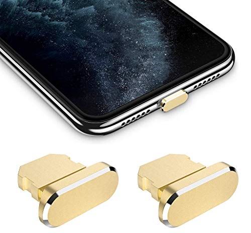 Wave Design【 精密 ある アルミニウム 製 保護キャップ For iPhone 防塵 互換性 】 For iPad 防塵 保護 カバー 互換性 ライトニング充電口 防塵 コネクタ ダストプラグ 2個入 ゴールド 2個 Wave Design【 精密 ある アルミニウム 製 保護キャップ For iPhone 防塵 互換性 】 For iPad 防塵 保護 カバー 互換性 ライトニング充電口 防塵 コネクタ ダストプラグ 2個入 ゴールド 2個