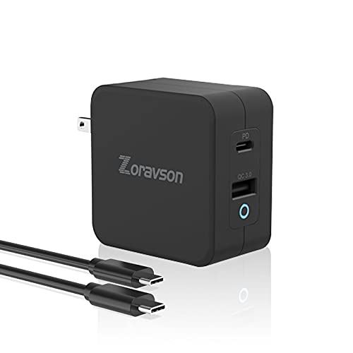 ZoraVson PDΉ 65W [d 2|[g USB-A USB-C/typeC }[dyGaN (KE)̗p/PD3.0/QC3.0/܏/PSEF؍ρzMacBook ProAiPad ... Black