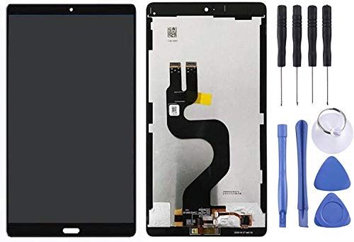 HUAWEI タブレット Kayyoo HUAWEI MediaPad M5 8.4インチ タブレット 適用 液晶パネル セット フロントパネル タッチパネルデジタイザー スクリーン 修理用キット 工具セット付き (MediaPad M5 8, ブラック