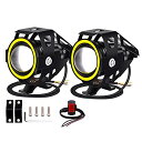 X-STYLE U7 LED ヘッドライト 補助灯 2モード バイクフォグランプ 2つモード プロジェクター CREE製 砲弾型 12V 汎用 スイッチ付け 2...