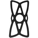 Kaedear ( カエディア ) バイク スマホホルダー 専用 セーフティーバンド ラバーバンド スマホ 固定 落下防止 3枚セット センターホールタイプ(2)