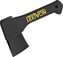 LEXIVON V9ハチェット・薪割り斧、22cm 軽量ガラス繊維強化プラスチックなハンドル&人間工学に基づいたTPRグリップ、「専用カバー付き」(LX-V9) 23cm チョッピングアッ