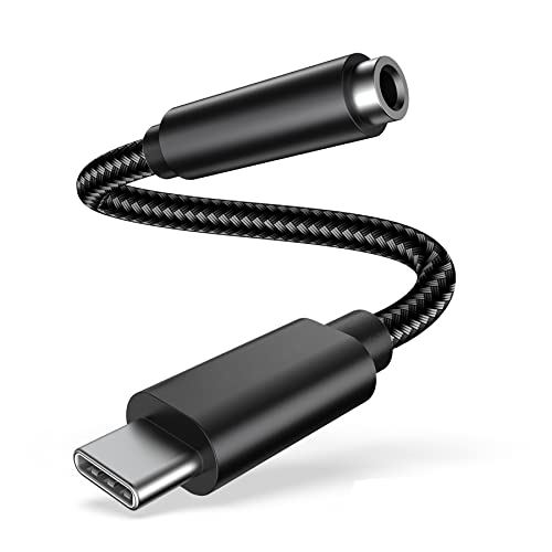 タイプc 3.5mm イヤホン イヤホンジャック 変換 USB C to 3.5mm イヤホン変換 4極イヤホン端子変換アダプタ 音声通話/音量調節/音楽 対応機種 :iPad Pro ... ブラック