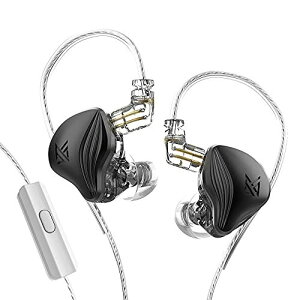 KZ ZEX静電ユニット+1 DDハイブリッド有線イヤフォンhifi音楽ゲームイヤホン(黒、マイク付き) マイクあり ブラック通販