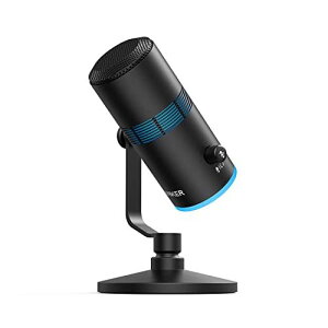 Anker PowerCast M300(コンデンサーマイク)【 USB-C接続 / ヘッドホン出力 / 360度角度調整 / 単一指向性 / コンパクトサイズ / ストリーミング / 会議用マイクスピーカー / 実況安売り