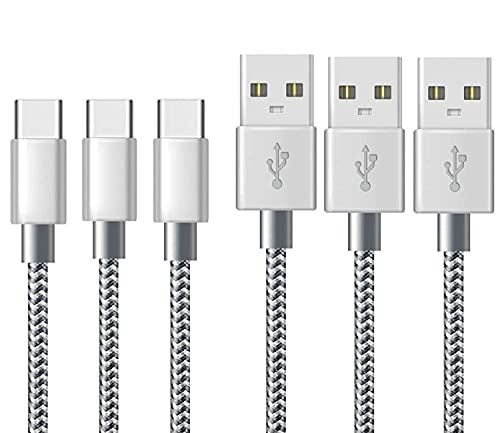 USB Type C ケーブル 【3本セット 2m+2m+2m】タイプc 充電ケーブル 急速充電 高速データ転送 高耐久 ナイロン編み 断線防止 Xperia XZ3 / XZ2 / XZ, Galaxy S10 / ... USB Type C ケーブル 【3本セット 2m+2m+2m】タイプc 充電ケーブル 急速充電 高速データ転送 高耐久 ナイロン編み 断線防止 Xperia XZ3 / XZ2 / XZ, Galaxy S10 / ...