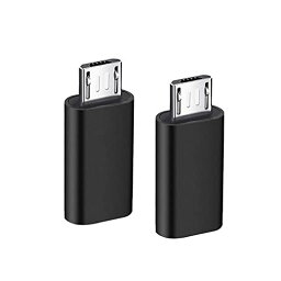 USB-C → Micro USB アダプタ Type-C (メス) to Micro USB (オス) 変換アダプタ 2個入り マイクロUSB変換アダプター 変換コネクタ 充電とデータ転送