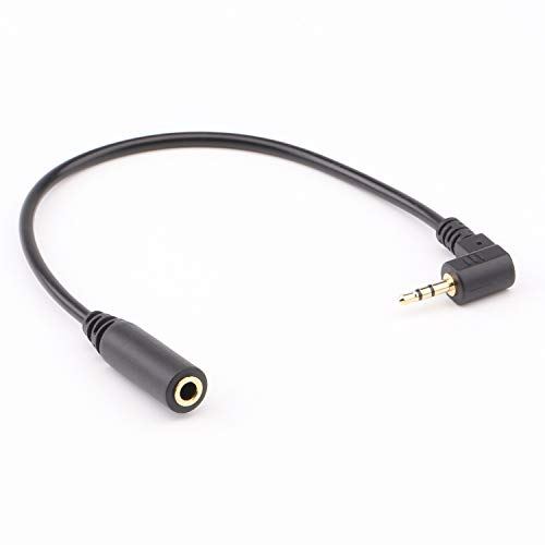 eSpot 3.5mm 2.5mm 変換 ケーブル 3極 ステレオ (L型 プラグ)外部マイクをアクションカメラやデジカメに eSpot 3.5mm 2.5mm 変換 ケーブル 3極 ステレオ (L型 プラグ)外部マイクをアクションカメラやデジカメに