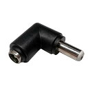 【1個】 DCジャック 変換 コネクタ アダプタ 5.5-2.1mm→5.5-2.5mm L型 A-Type