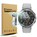 Suoman【4枚入り】フィルム for Samsung Galaxy Watch4 Classic 42mm ガラス フィルム 9H高硬度保護 貼り直し可 Galaxy Watch 4 Classic 42mm ...