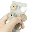 携帯コインホルダー コイン収納 硬貨をすばやく分類ケース レジで慌てない小銭財布 片手で取り出せ 2775円収納でき 振っても落ちない (45 x 92 x 12mm 半透明)(4)