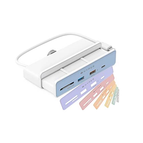 Hyper nCp[ 6in1 USBC nu iMac24C` Nvnu 4K HDMI 60Hz USBA |[g MicroSD / SDJ[h[_[ type-c HyperDrive zCg