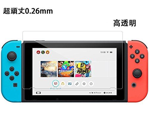 ・1、【対応機種】: 任天堂 ニンテンドースイッチ （ Nintendo Switch ）。・2、【0.26mm超頑丈、高透過率】：0.26mm超頑丈特薄ガラスを採用され、99％の高い光線透過率でNintendo Switchの画面の見やすさも損なわなく、ディスプレイ本来の美しい画面を鮮明に保ち続けます。それに、ドックに挿してもTVモードの使用には干渉しません。・3、【最上級ガラスフィルム】：最上級ガラスフィルム、旭硝子社製ガラスを採用したニンテンドー スイッチ 専用の保護フィルムです。一般的な液晶保護フィルムの5倍以上傷の付きにくい強化ガラスフィルムです。大切なSwitchを徹底ガードします。・4、【極上のタッチ感と飛散防止】：高感度タッチ スムースな操作を実現スマートフォンと密着するので、表面の手触りがスムースで 高い操作性を実現します。新規技術により、万一破損しても安心です。ガラスの破片がほとんどとびちらずにフィルムに張り付いた状態になり、高い安全性を実現。・5、【簡単に貼れ操作】：シリコン自己吸着フィルムを採用し、気泡が入りにくくなるエアーレス加工により、気泡から逃げていきます。スマホなどでフィルムの貼り付けが苦手な方でも驚くほど簡単に貼り付けができます。※在庫更新のタイミングにより、在庫切れの場合やむをえずキャンセルさせていただく可能性があります。ご了承のほどよろしくお願いいたします。関連する商品はこちらSNNC ブルーライトカット0.26mm超頑丈3,980円「新2枚入り」 Nintendo switch3,980円新品 SNNC Nintendo Switch3,980円Nintendo Switch Lite ブル92,011円Nintendo Switch TPUケース 3,980円Nintendo Switch Lite対応 3,980円Nintendo Switch 任天堂 有機E4,543円Nintendo Switch ガラスフィルム5,453円Nintendo Switch液晶保護フィルム4,681円新着商品はこちら2024/5/13「5枚入り」スズキ バレーノ/スズキ クロスビ3,980円2024/5/13Futwod LED ウインカー ハイフラ防止3,980円2024/5/1312V-24V車用S25 1157 BAY153,980円再販商品はこちら2024/5/13ZERONOWA プッシュ式 紙吹雪 ウエディ6,035円2024/5/13ZIAN【2個入れ】ホンダ 車用 キーケース 7,108円2024/5/13グルマンディーズ スティッチ／POCOPOCO6,442円2024/05/14 更新