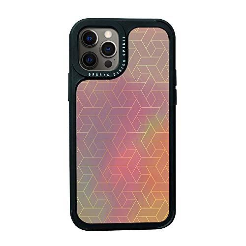 Dparks iPhone 12 ケース 12 Pro ケース ホログラム [ ハイブリッド 耐衝撃 Qi充電 ワイヤレス充電 iPhone 12 Pro カバー] TWINKLE COVER キューブ DS19799i12P(ピンク) iPhone 12 / 12 Pro キューブ ピンク