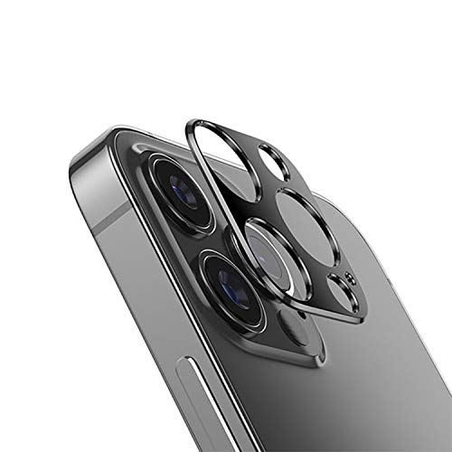 iPhone12 Proカメラレンズ 保護 メタルリング ファッションリング レンズカバー レンズ プロテクター ベゼル アイフォン12 / 12ミニ /12プロ / 12プロマックス[iPhone 12 Pro(ブラック)]