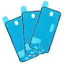 3枚 for iphone 12 Pro OEMオリジナルLCDスクリーン粘着ストリップ 、防水テープ パネル交換修理用 液晶パネル交換 ステッカー 防水 フレ...