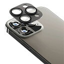 Premium Style iPhone 13 Pro 用 カメラレンズプロテクター ブラック PG-21NCLG02BK(2)