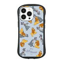 グルマンディーズ ディズニーキャラクター / iPhone13 Pro 対応 ハイブリッドガラスケース レディ&トランプ DN-969D