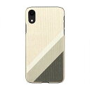 Man Wood iPhone XR ケース 天然木 Gray Suit(マンアンドウッド グレイスーツ)6.1インチ アイフォン カバー 木製 ワイヤレス充電対応 I13866i61