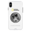 National Geographic iPhone XS/X ケース Global Seal Metal-Deco Case ホワイト(ナショナル ジオグラフィック グローバルシールメタルデコケース)アイフォン カバー