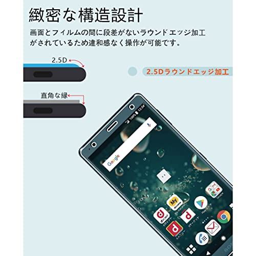 Seninhi 【2枚セット 日本製素材 - 高 品質 】対応 Xperia XZ2 SOV37 / SO-03K フイルム 強化ガラス 液晶 Xperia XZ2 SOV 37 / SO 03K ガラスフイルム ...