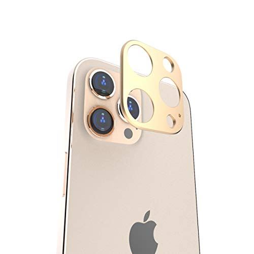 iPhone12 Pro Max (6.7”)レンズプロテクター【GOLD】カメラレンズ表面を保護するアルミフルビレットカバー
