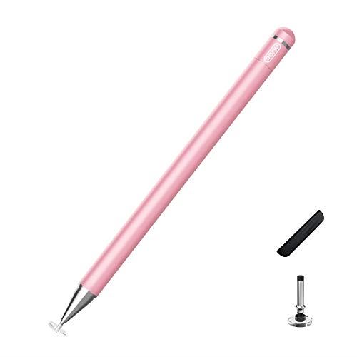 スタイラス タッチペン、高感度静電式ペン、磁気キャップ極細 スタイラスペン Pencil Apple/iPhone/ipad Pink